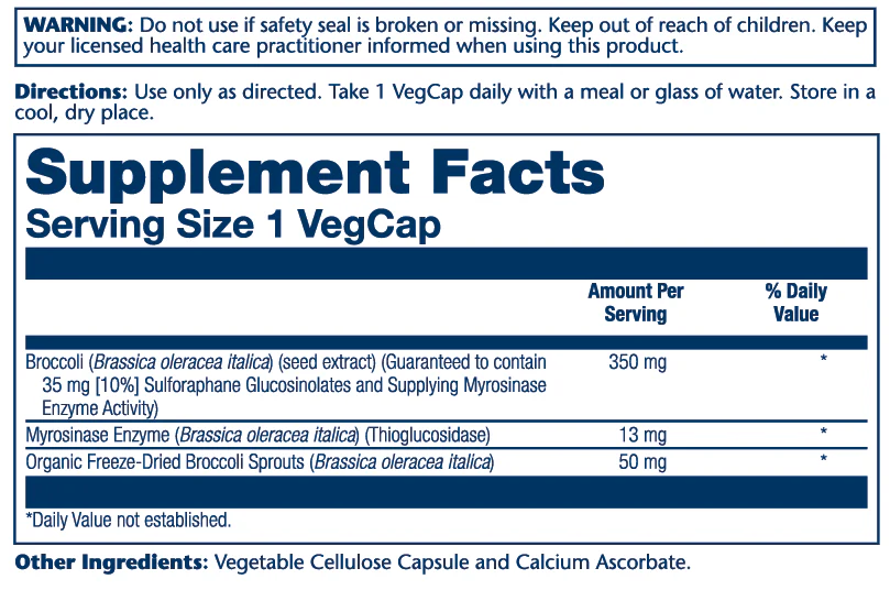 Activated Broccoli Seed Extract 350mg - Image 2