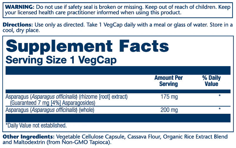 Asparagus Rhizome Extract 175mg - Image 2