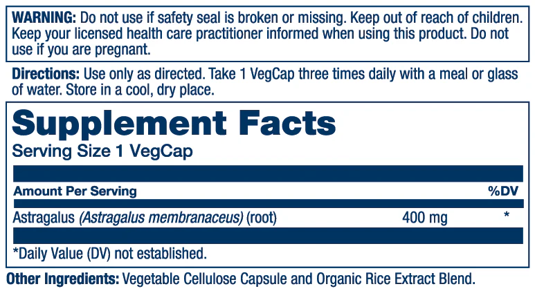 Astragalus Root 400mg - Image 2