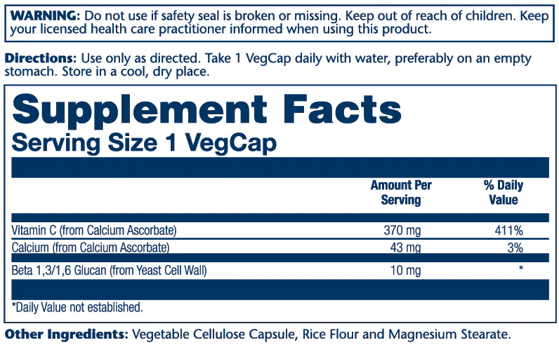 Beta Glucan With Vitamin C 10mg - Image 2