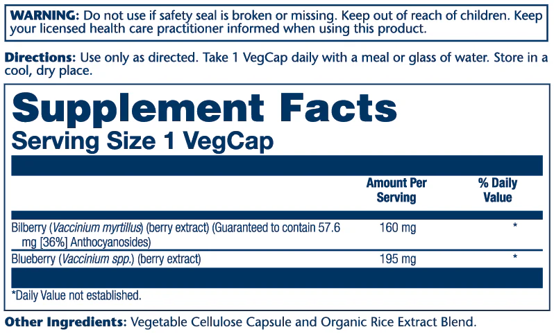 Bilberry Extract 160mg - Image 2