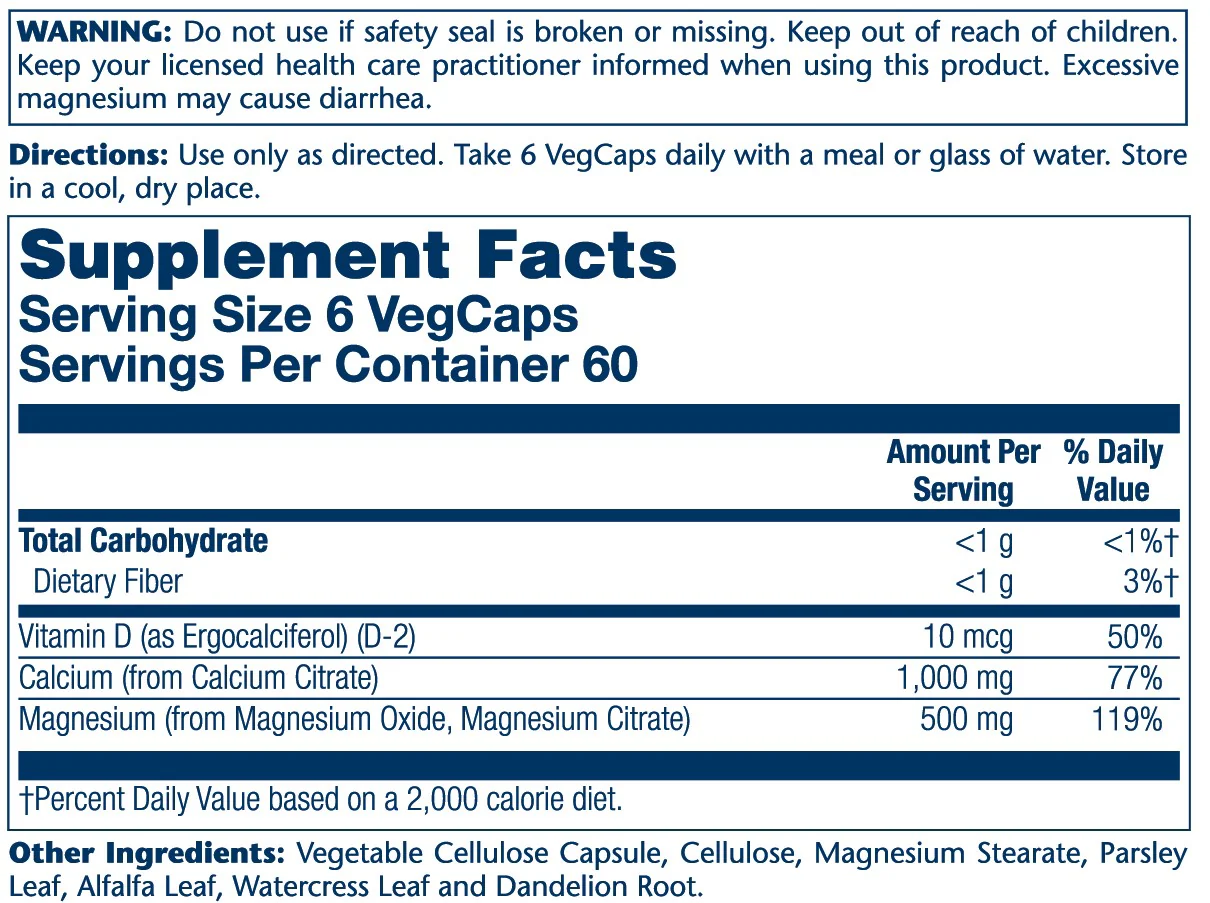 Cal-Mag Citrate w/D-2, 2:1 Ratio - Image 4