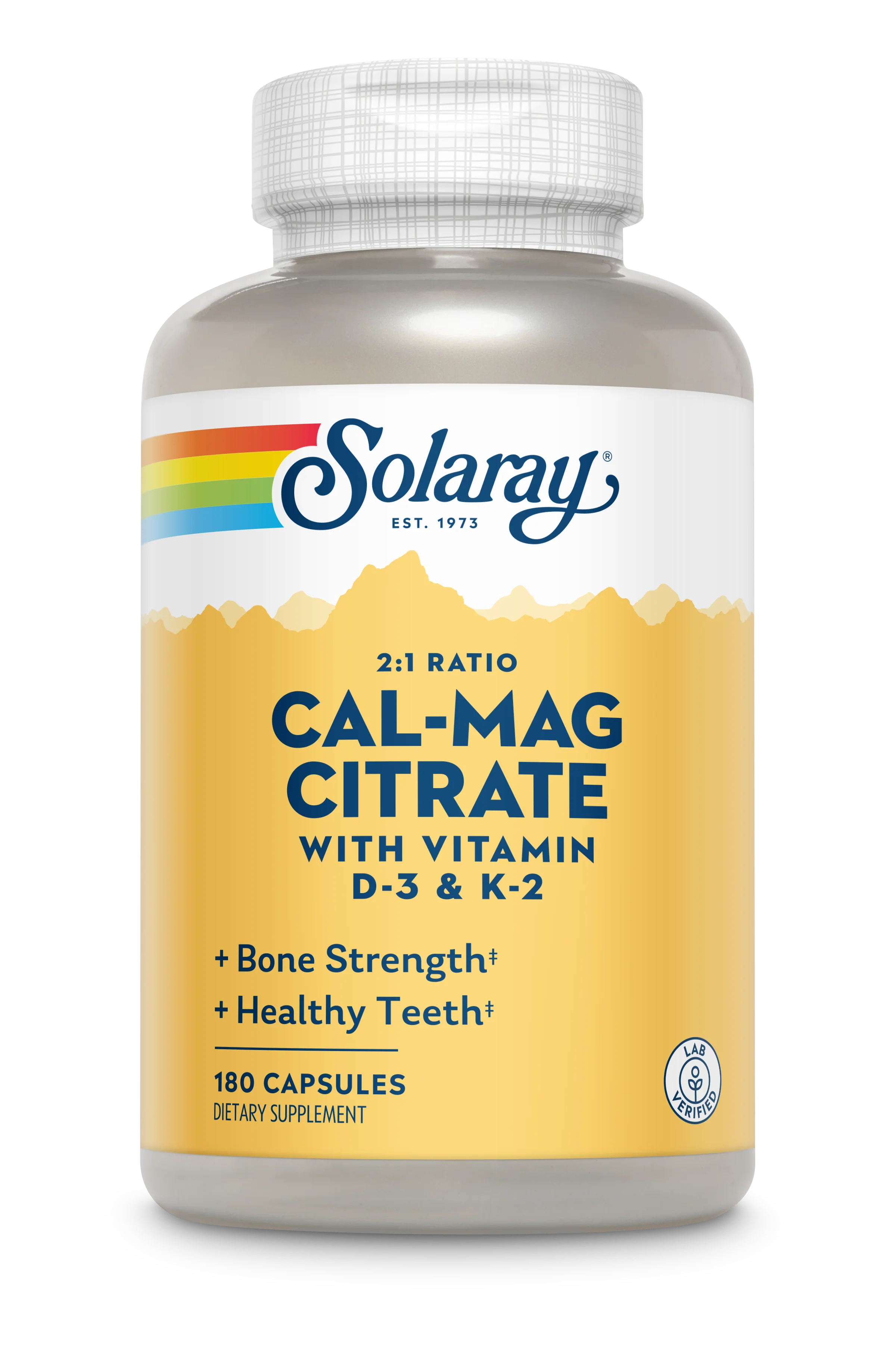 Cal-Mag Citrate w/D-3 & K-2, 2:1 Ratio