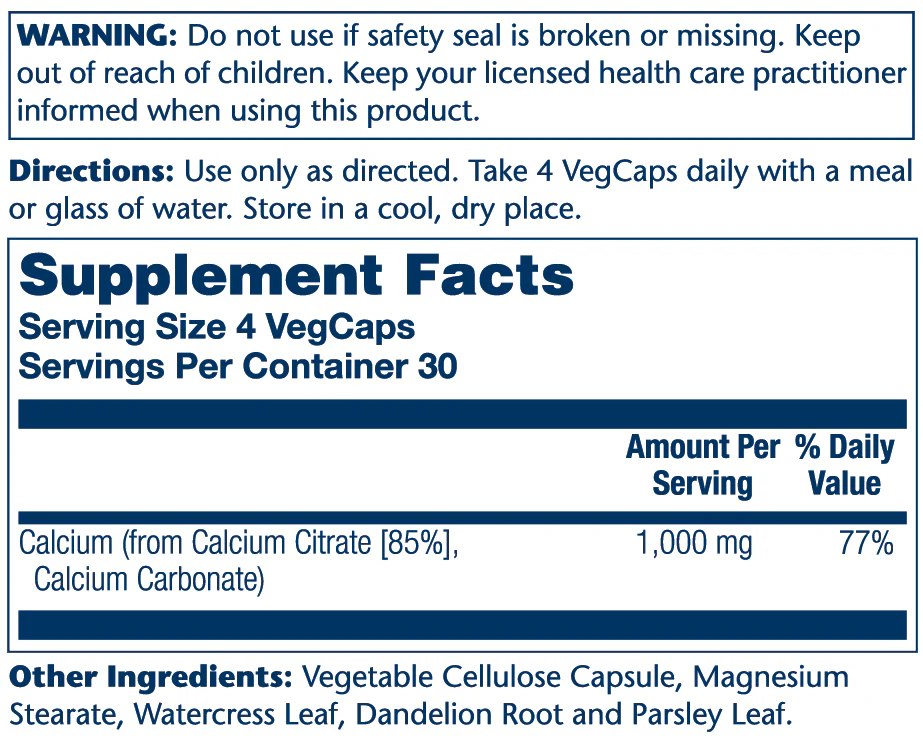 Calcium Citrate 1000mg - Image 2