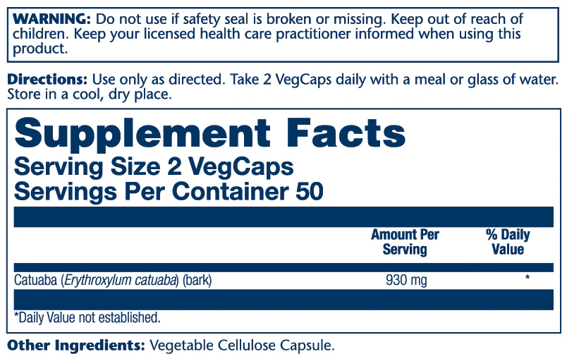 Catuaba Bark 930mg - Image 2