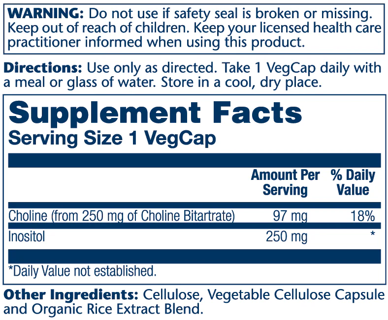 Choline & Inositol 250mg - Image 2