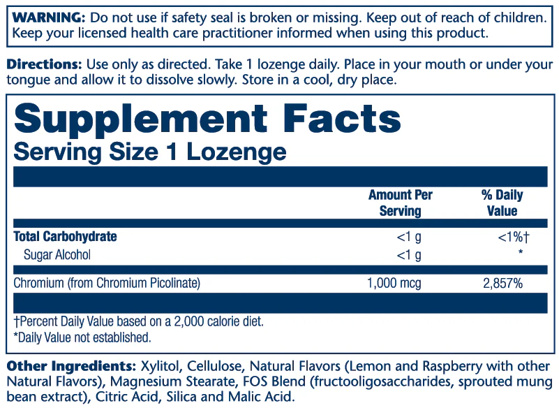 Chromium Picolinate 1000mcg - Image 2