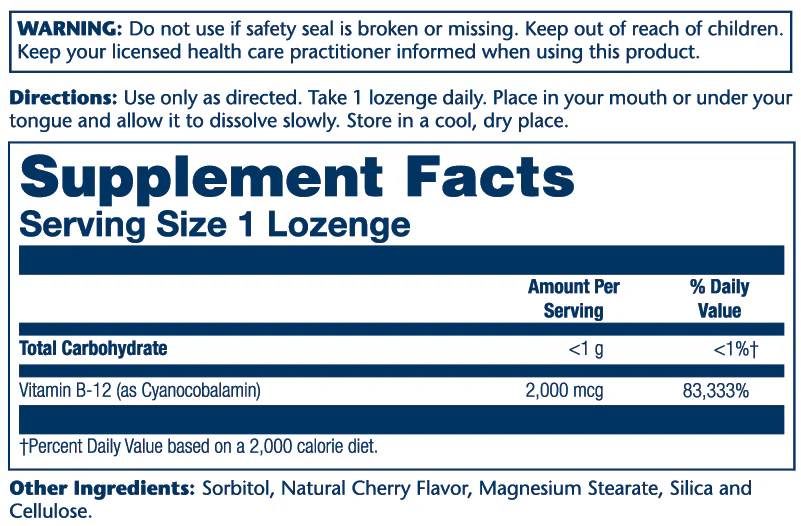 Vitamin B-12 2000mcg - Image 2