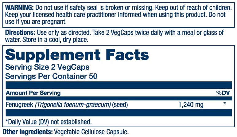 Fenugreek Seed 1240mg - Image 2