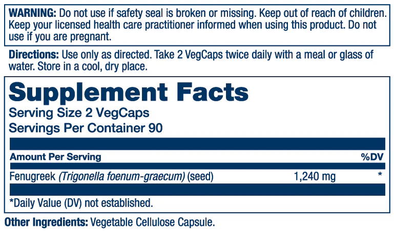 Fenugreek Seed 1240mg - Image 4
