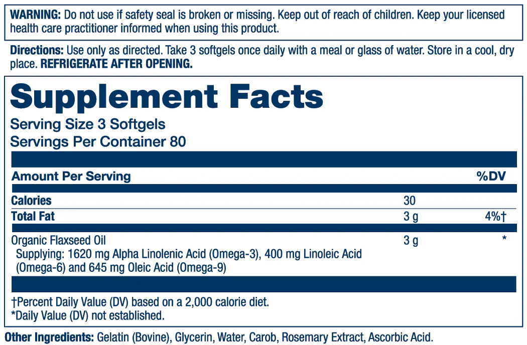 Flaxseed Oil 1000mg - Image 3