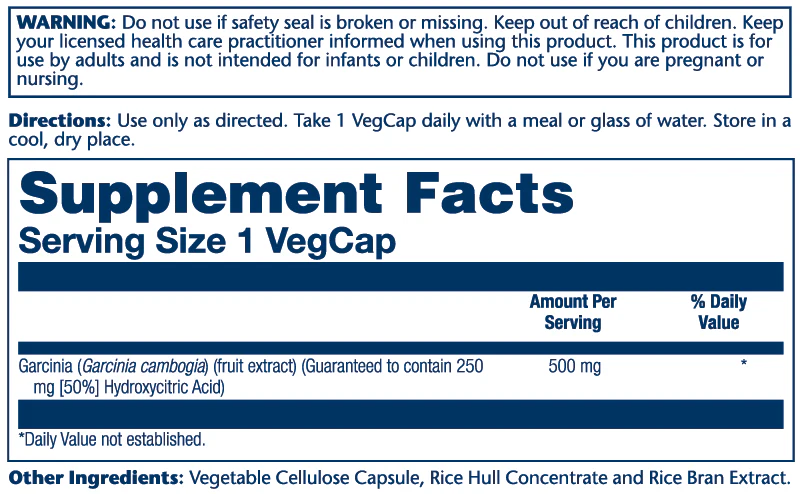 Garcinia Cambogia Fruit Ext 500mg - Image 2