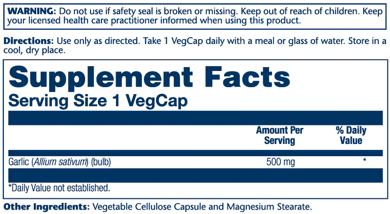 Garlic Bulb Extract, Odor-Free 500mg - Image 2
