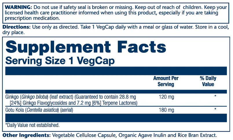 Ginkgo Biloba Extract, One Daily 120mg - Image 3
