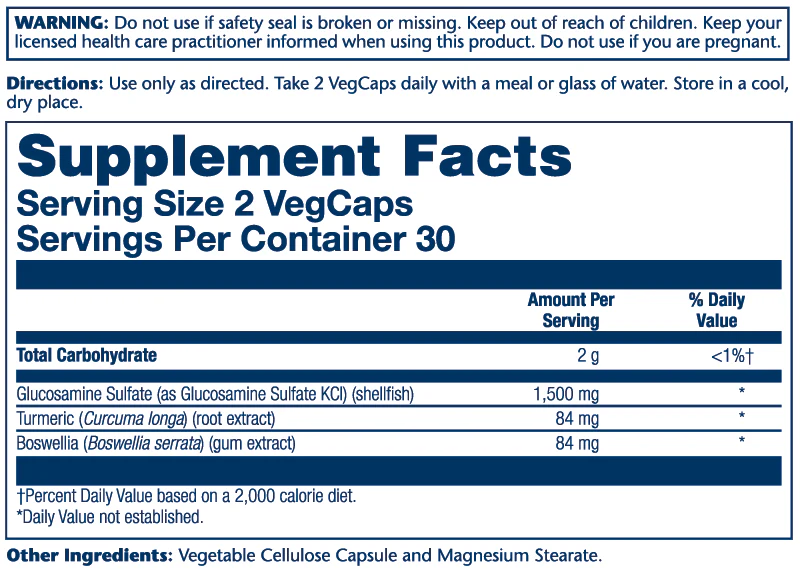 Glucosamine Sulfate, Two Daily 1500mg - Image 2