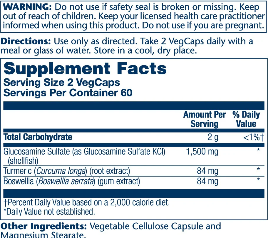 Glucosamine Sulfate, Two Daily 1500mg - Image 4