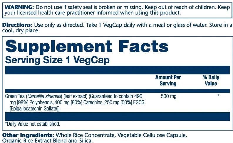 Green Tea Leaf Extract, Double 500mg - Image 2