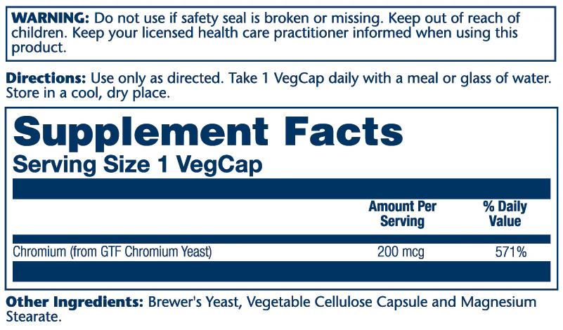 GTF Chromium 200mcg - Image 3