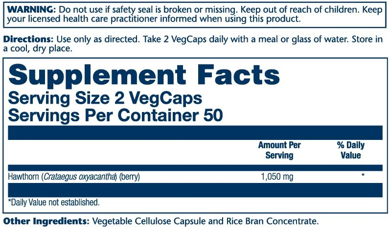 Hawthorn Berry 1050mg - Image 2