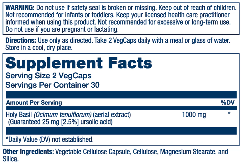 Holy Basil Aerial Extract 900mg - Image 2