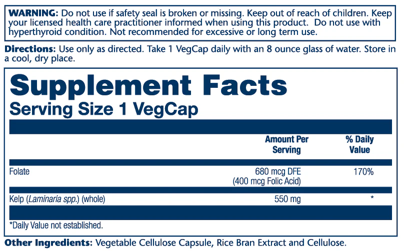 Kelp Seaweed 550mg - Image 3