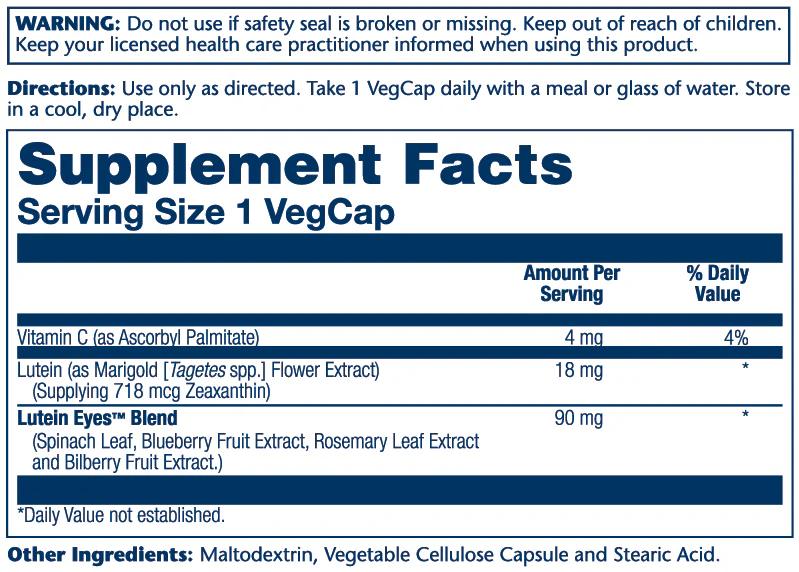 Lutein Eyes 18, Triple Strength - Image 3