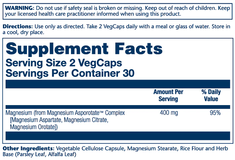 Magnesium Asporotate 400mg - Image 2