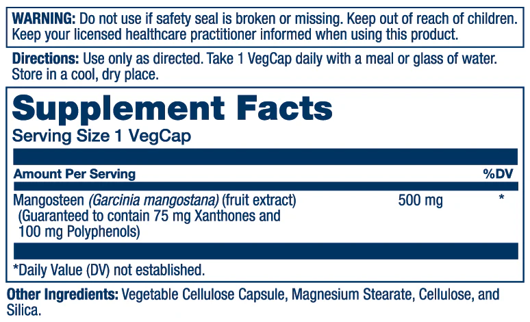 Mangosteen Fruit Extract 500mg - Image 2