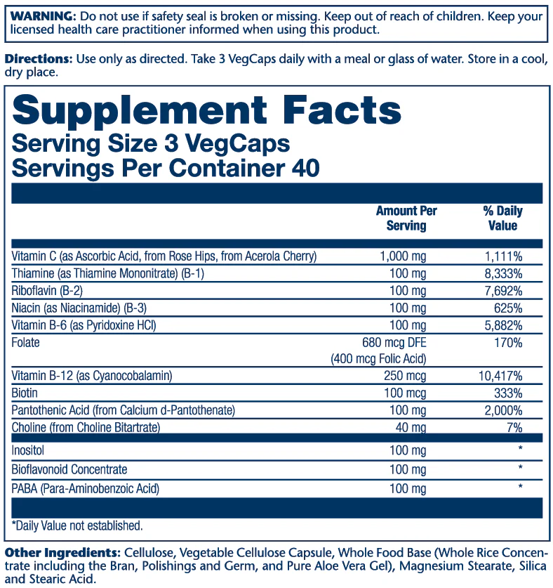 Mega Vitamin B-Stress, Timed-Release - Image 4
