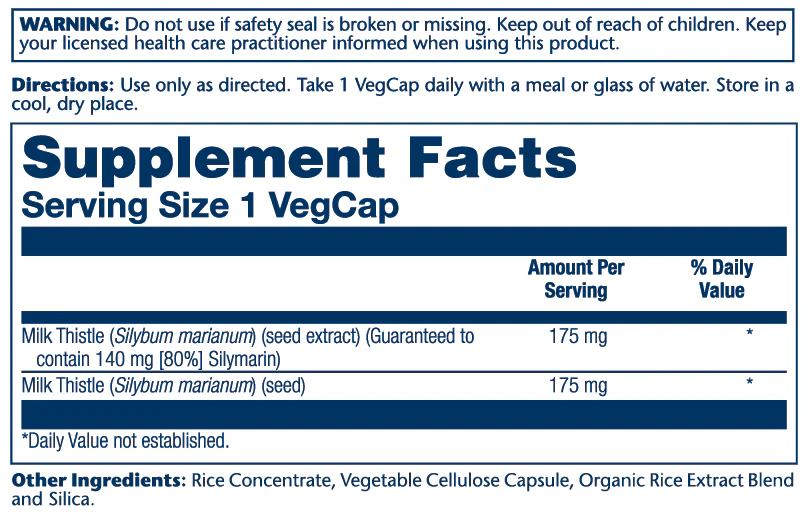 Milk Thistle Seed Extract 175mg - Image 3