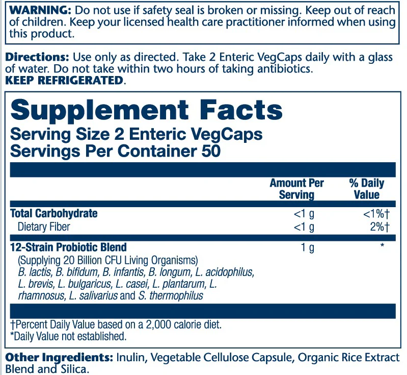 Multidophilus 12 Strain Probiotic, 20 Billion Cfu - Image 3