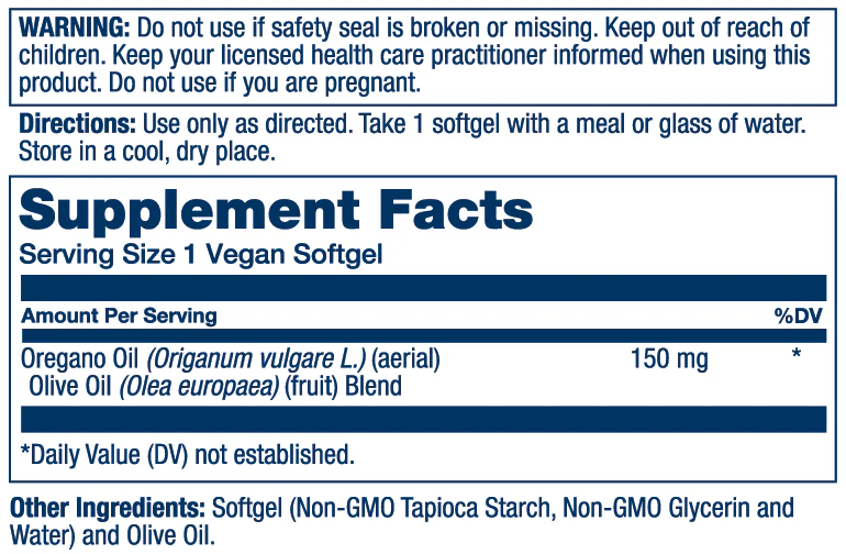 Oil Of Oregano 150mg - Image 2