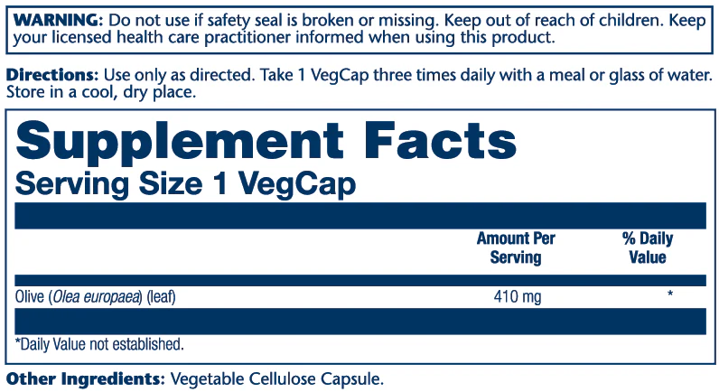 Olive Leaf 410mg - Image 2
