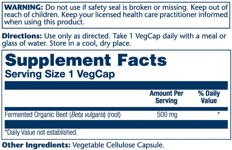 Org Grwn Frmtd Beet Root 500mg - Image 2