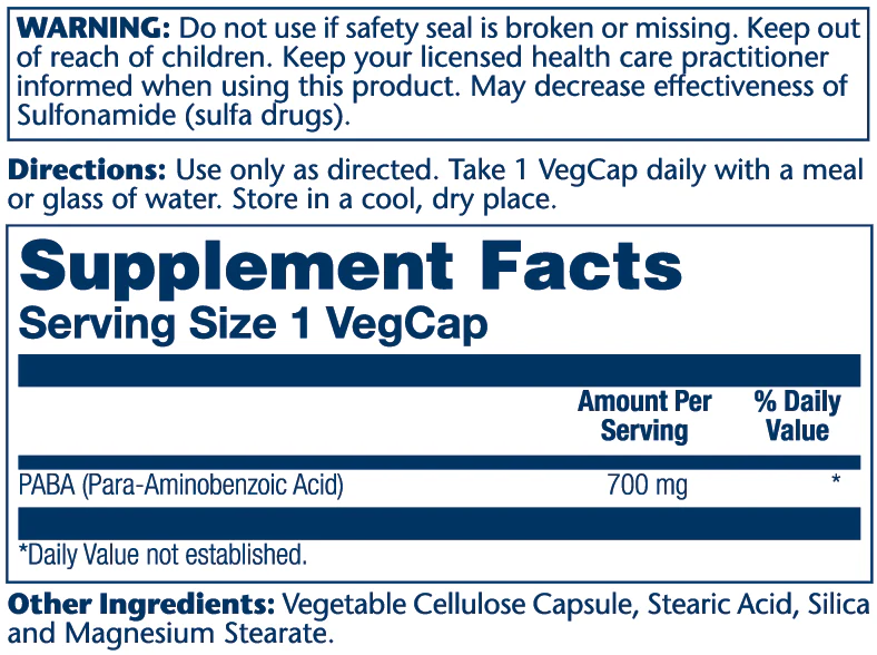 PABA, Timed-Release 700mg - Image 2