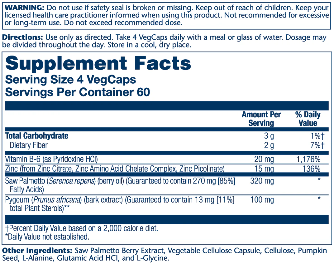 Pygeum & Saw Palmetto Extracts 420mg - Image 2