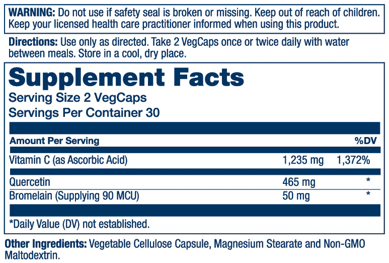QBC Plex | Quercetin & Bromelain + Vitamin C - Image 2