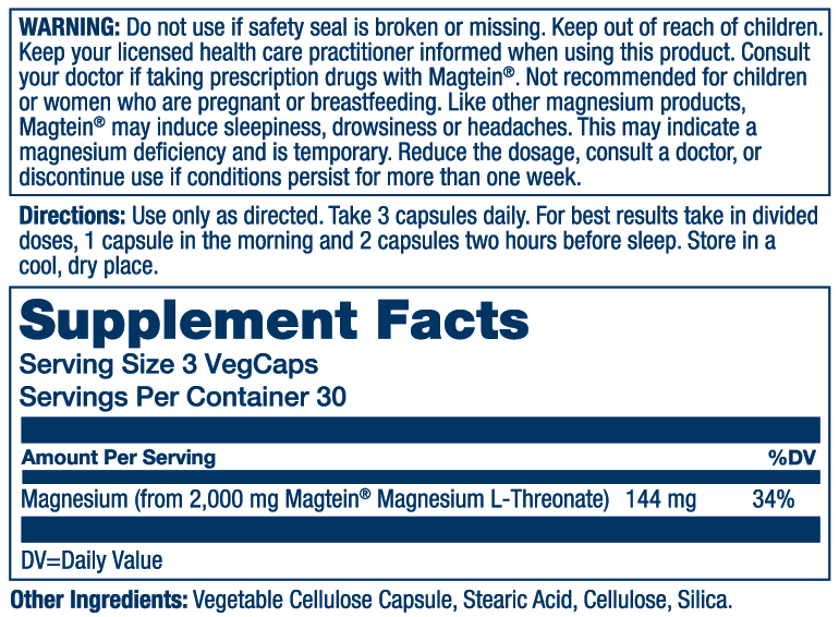 SmartMag Magtein ® Magnesium L-Threonate - Image 2