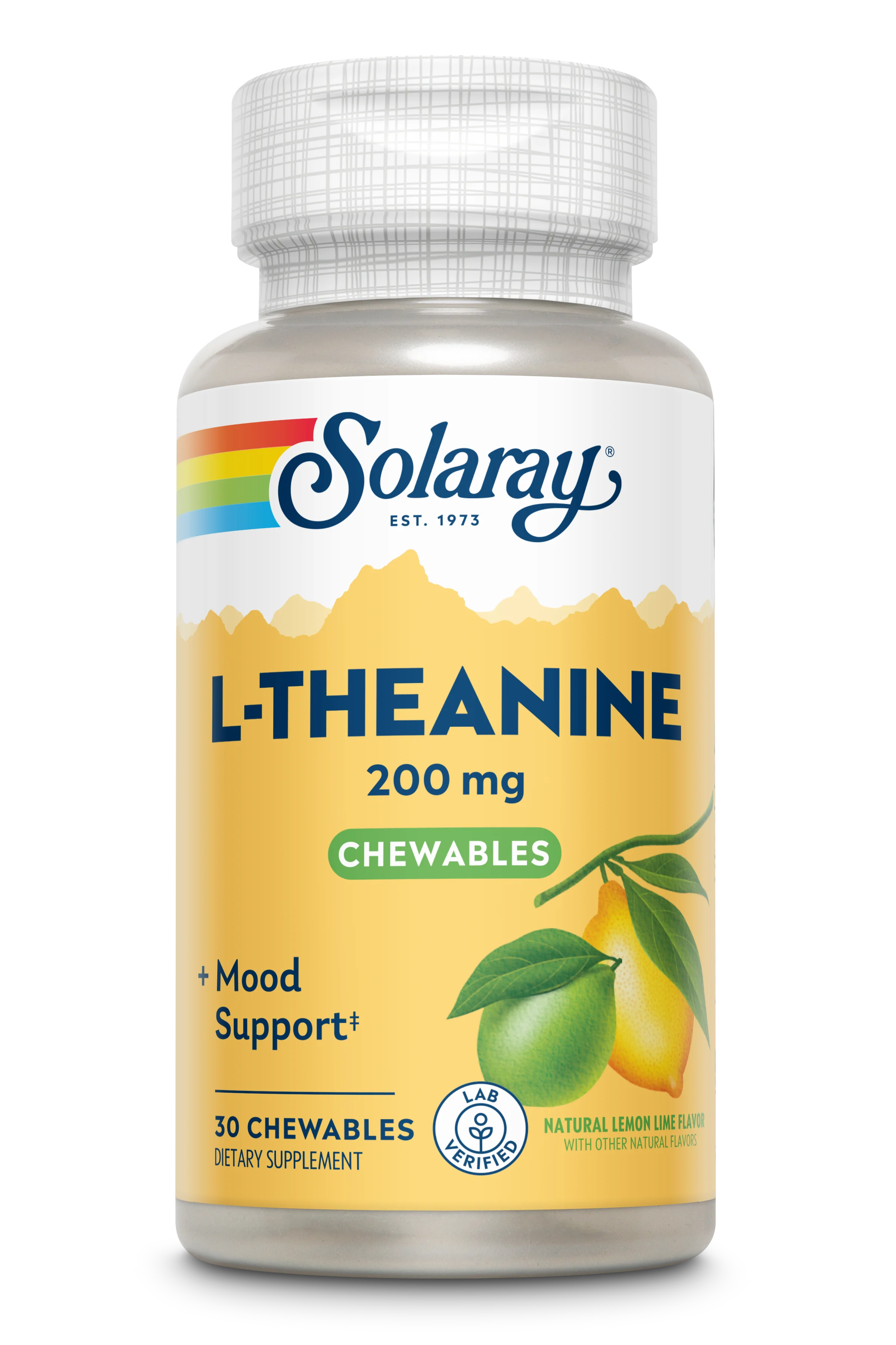 Sugar-Free L-Theanine Chewable, Lemon-Lime Flavor