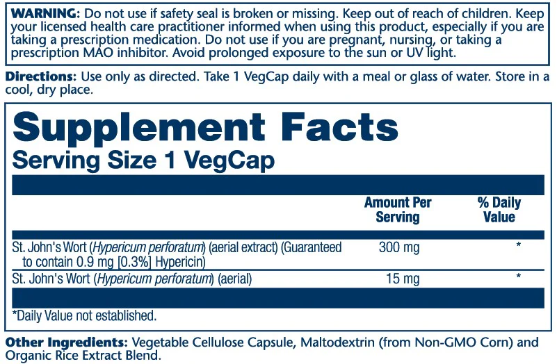 St. John's Wort Aerial Extract 300mg - Image 3