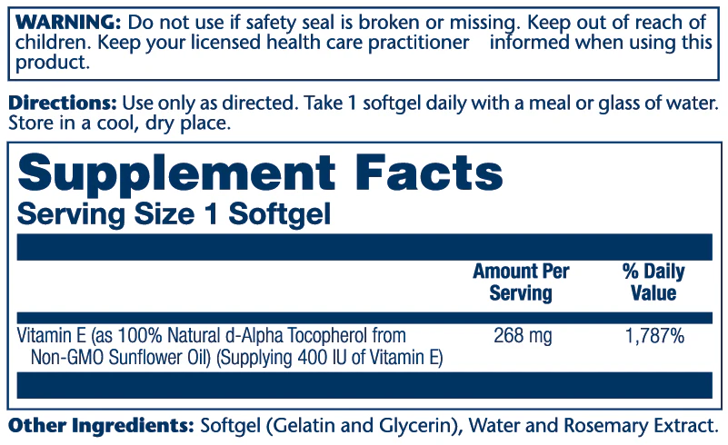 Sunflower Vitamin E 268mg - Image 2