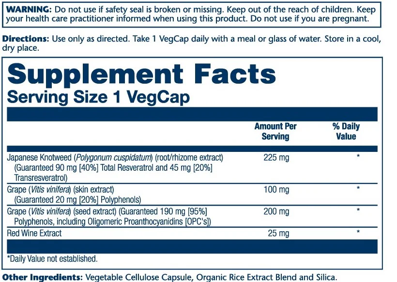 Triple Strength Resveratrol 225mg - Image 2