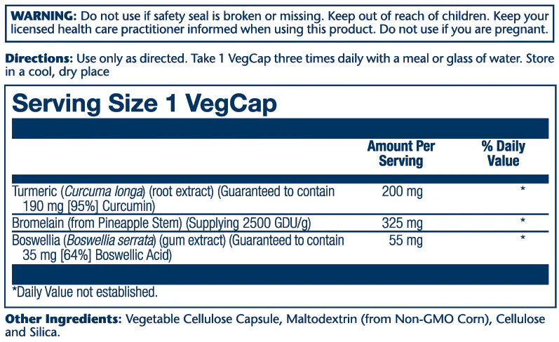 Turmeric Root Ext, Formula - Image 2
