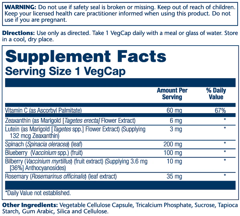 Ultra Zeaxanthin 6mg - Image 2