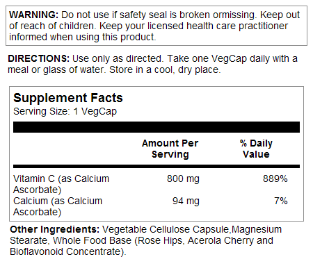 Vitamin C 800mg, Buffered - Image 2