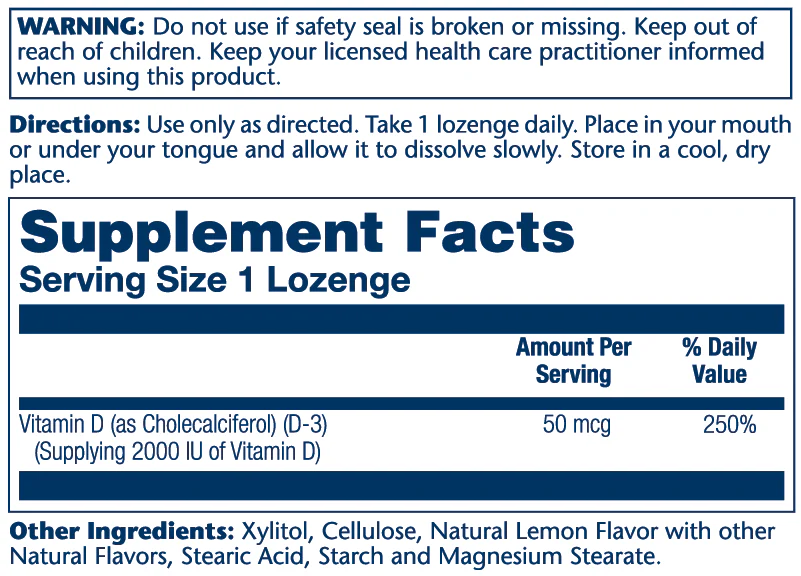Vitamin D-3, 50mcg - Image 2
