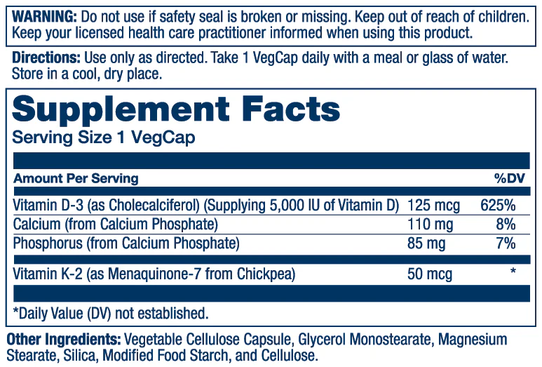 Vitamin D3 + K2 - Image 3