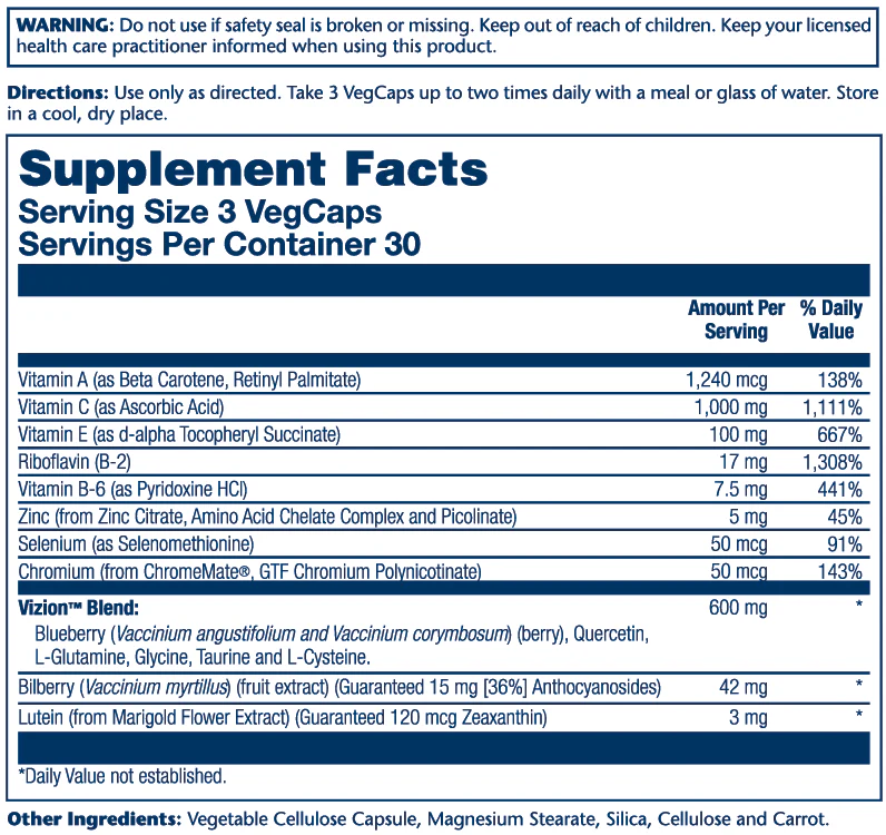 Vizion, Eye Support Formula - Image 2